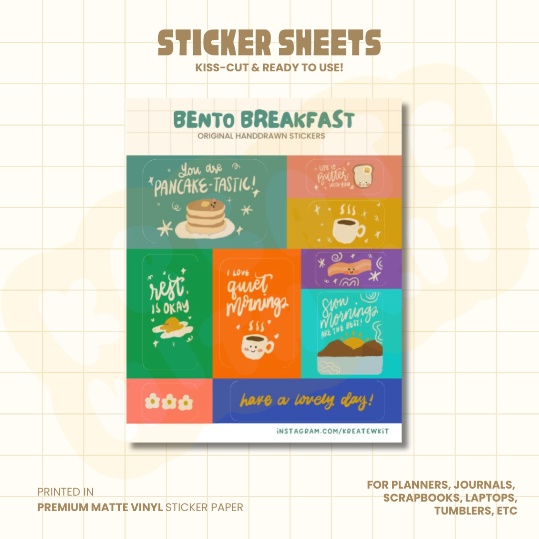 Bento Breakfast - Sticker Sheet