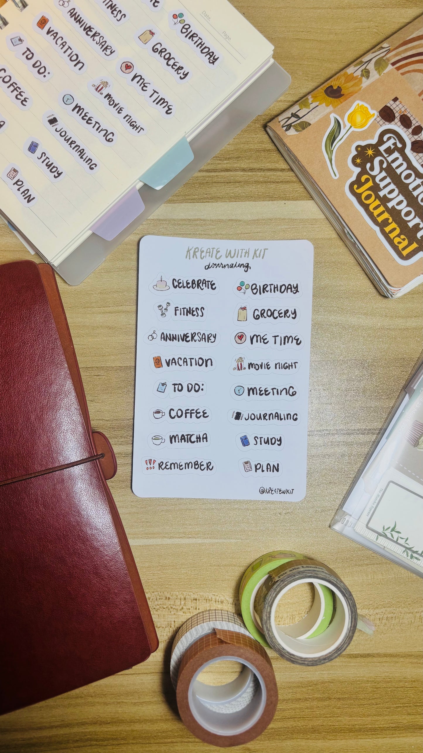 Daily Journaling - Sticker Sheet