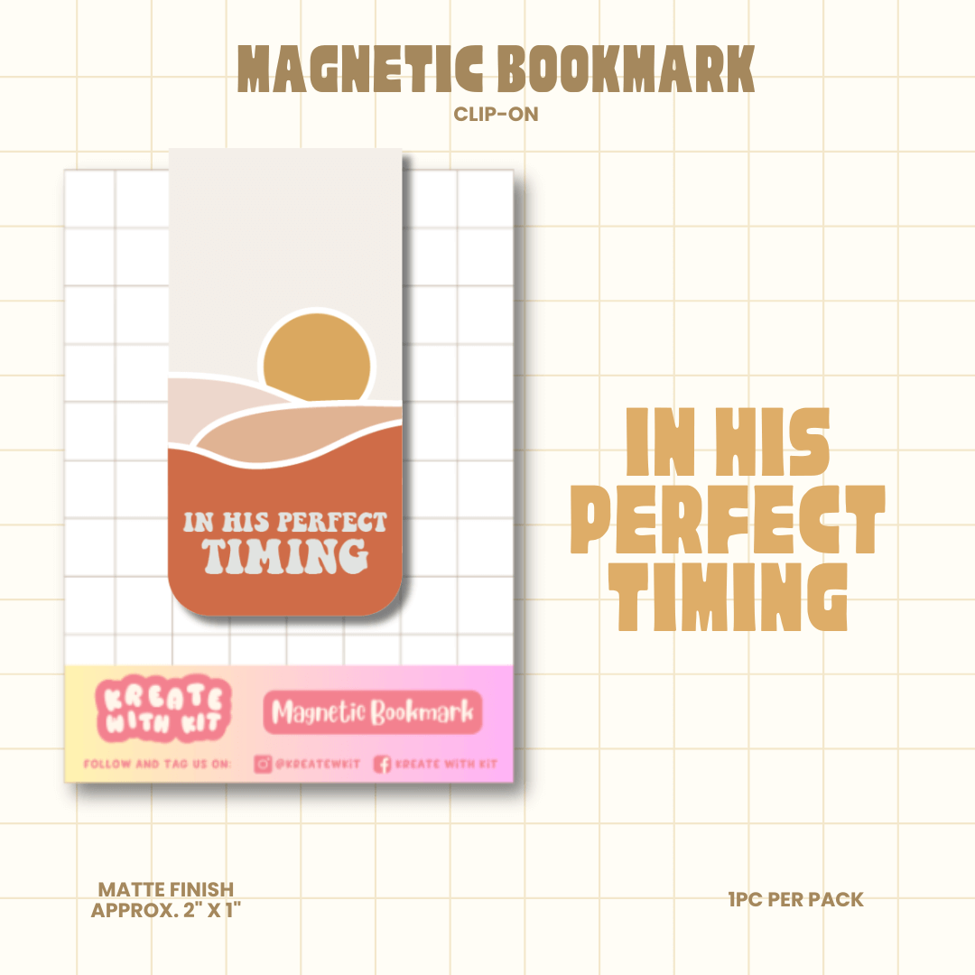 Magnetic Bookmark - In His Perfect Timing