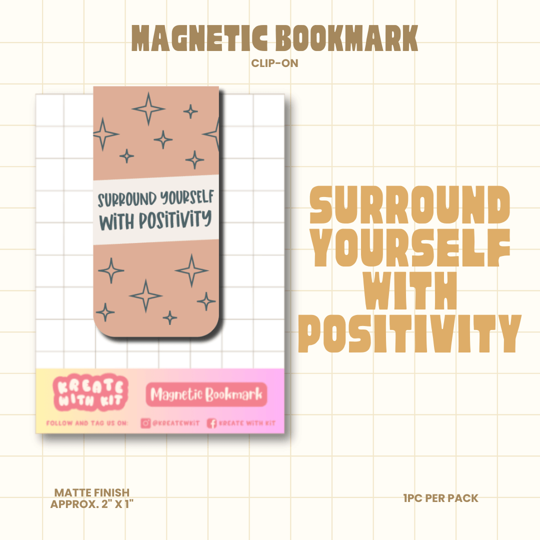 Magnetic Bookmark - Surround Yourself With Positivity
