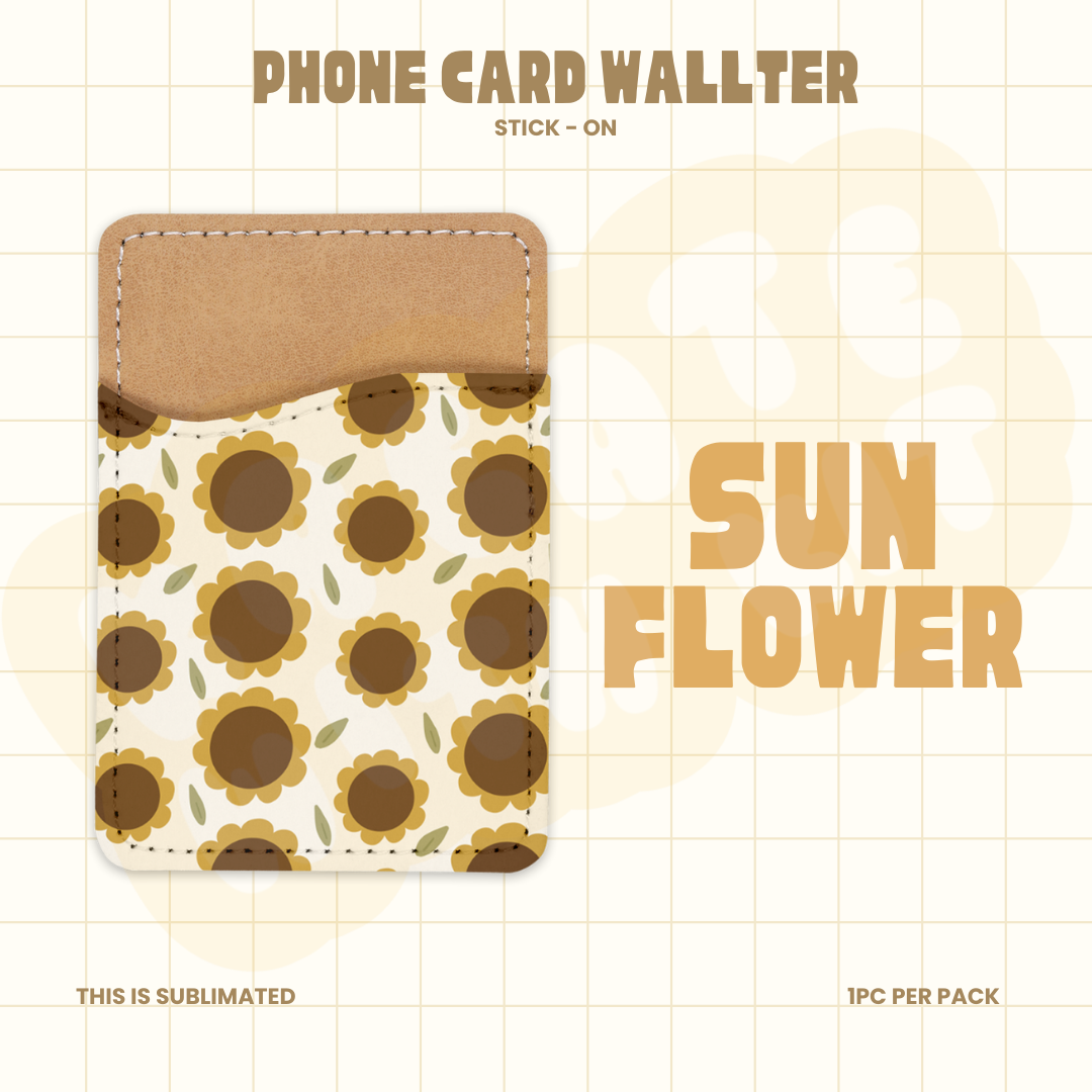 Phone Card Wallet - Sunflower