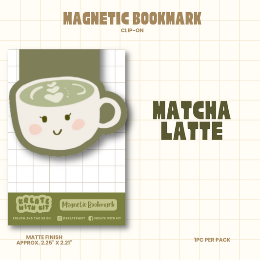 Magnetic Bookmark - Matcha Latte