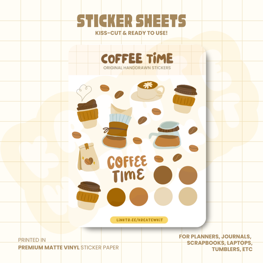 Coffee Time  - Sticker Sheet
