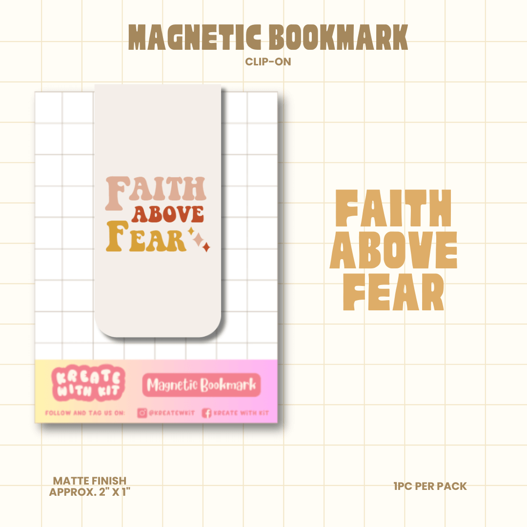 Magnetic Bookmark - Faith Above Fear
