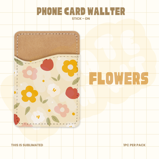 Phone Card Wallet - Flowers