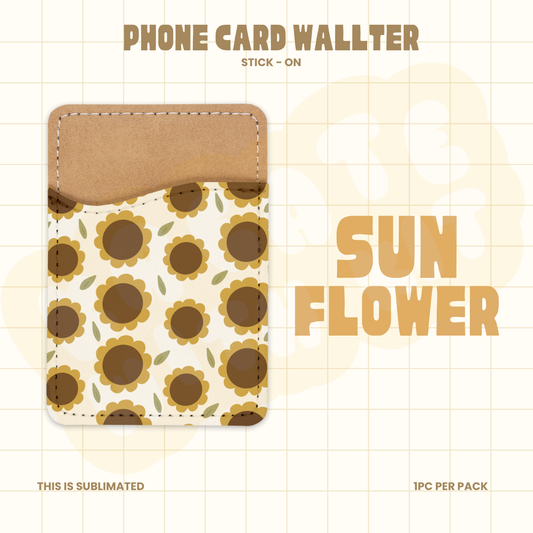 Phone Card Wallet - Sunflower